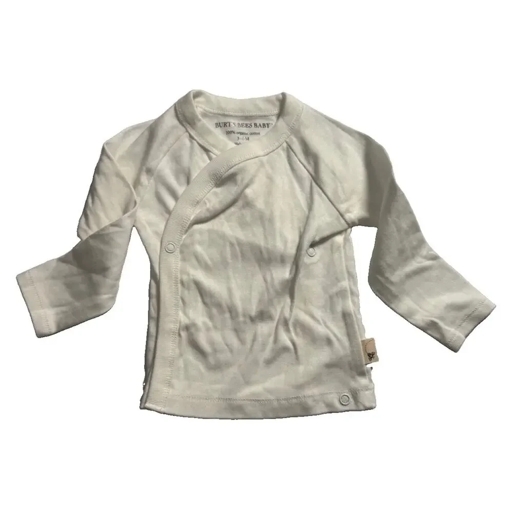 Burt’s Bees Baby 3-6M Organic Cotton Bee Print 2 Piece Outfit Top Pants